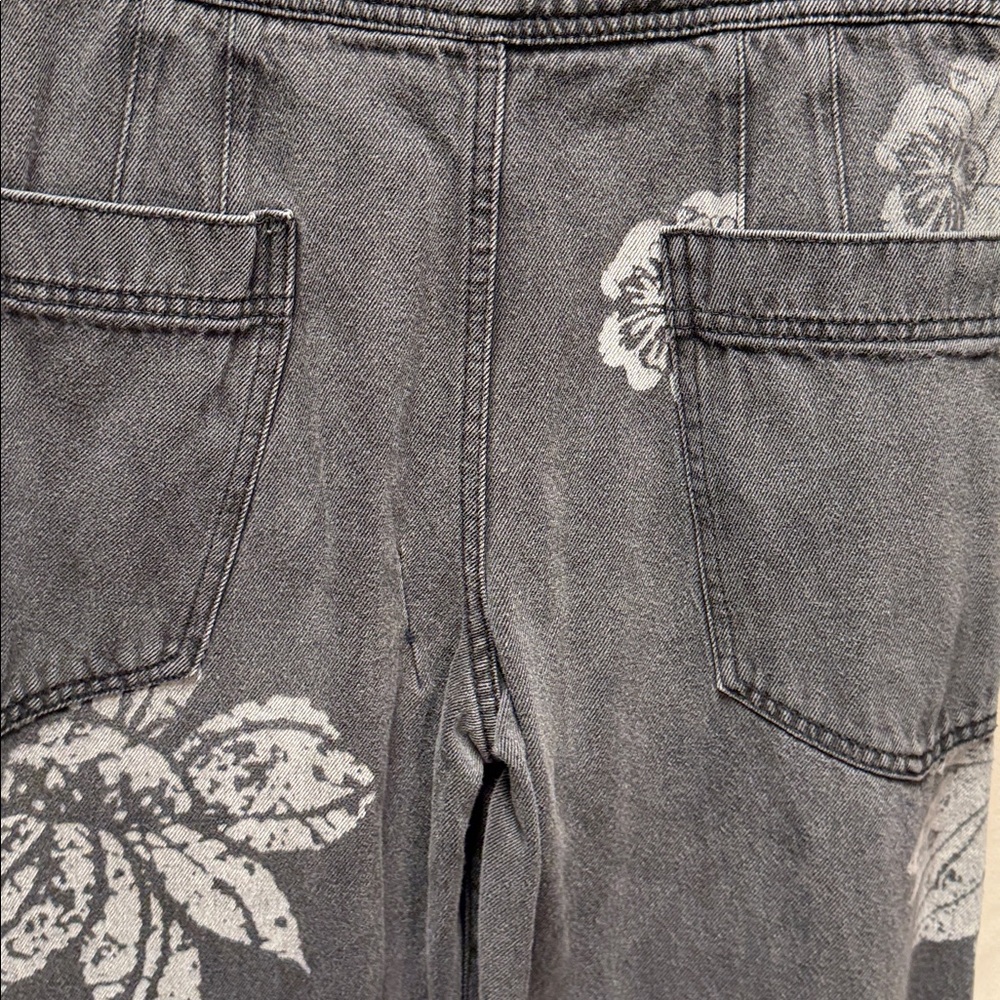 Free People We the Free Talia Floral Wide Leg Jeans - Picture 9 of 10